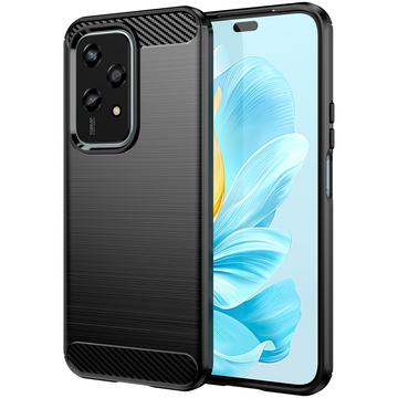 Honor 200 Lite Brushed TPU Case - Carbon Fiber - Black