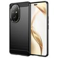 Honor 200 Pro Brushed TPU Case - Carbon Fiber - Black