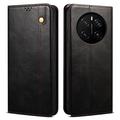 Honor Magic7 Pro Wallet Case with Magnetic Closure - Black