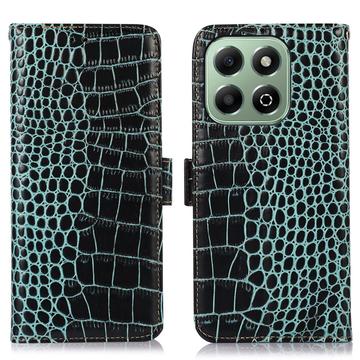 Honor X6b Crocodile Series Wallet Leather Case with RFID