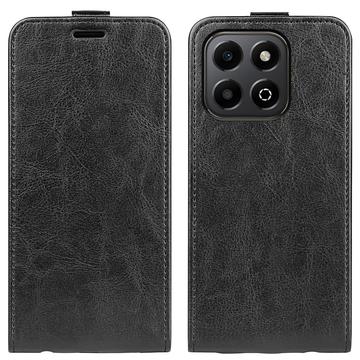 Honor X6b Vertical Flip Case with Card Slot - Black