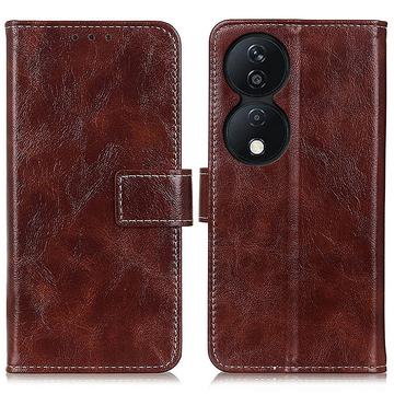 Honor X7b/90 Smart Wallet Case with Magnetic Closure - Brown