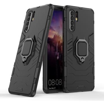 Huawei P30 Pro Hybrid Case with Ring Holder - Black