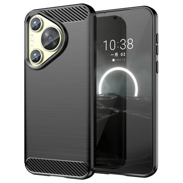 Huawei Pura 70 Brushed TPU Case - Carbon Fiber