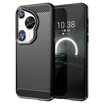 Huawei Pura 70 Ultra Brushed TPU Case - Carbon Fiber