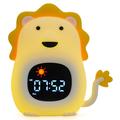 JL-822 White Noise Alarm Clock - Sleep Bedside Lamp with Tap Control Night Light - Lion