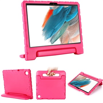 Samsung Galaxy Tab A8 10.5 (2021) Kids Carrying Shockproof Case - Hot Pink