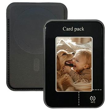 Magnetic E-Ink Card Holder / Wallet w. NFC Display Projection