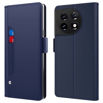 Makeup Mirror OnePlus 11 Flip Case - Blue