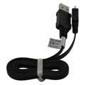 MicroUSB Flat Data Cable - Black