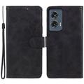 Motorola Edge 50 Fusion Wallet Case with Magnetic Closure - Black