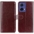 Motorola Moto G85/S50 Neo Wallet Case with Magnetic Closure - Brown