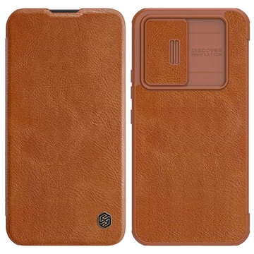 Nillkin Qin Pro Series Samsung Galaxy A54 5G Flip Case - Brown