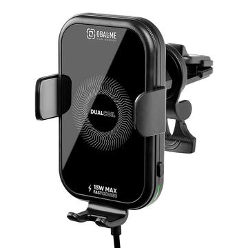 Obal:Me GravCharger 15W Wireless Charger / Car Holder - Black