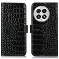 OnePlus 13 Crocodile Series Wallet Leather Case with RFID