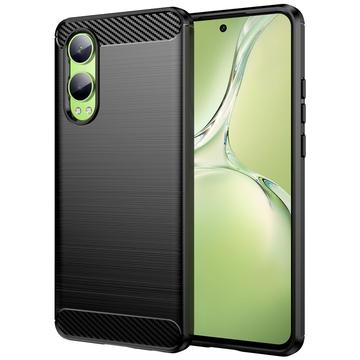 OnePlus Nord CE4 Lite/Oppo K12x Brushed TPU Case - Carbon Fiber - Black