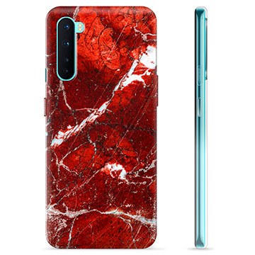 OnePlus Nord TPU Case - Red Marble