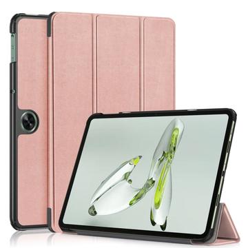 OnePlus Pad Go/Oppo Pad Air2 Tri-Fold Series Smart Folio Case - Rose Gold