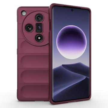 Oppo Find X7 Rugged Series TPU Case - Wine Red