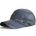 Outdoor Sports Running Cap with Mesh - Dark Grey