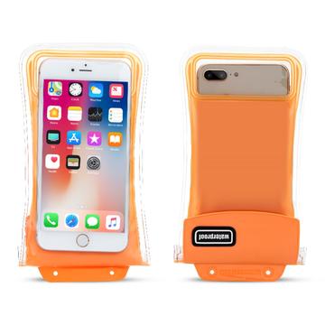 Pouch-Style Universal IPX8 Waterproof Case - 7" - Orange