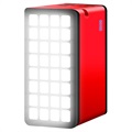 Psooo 100000mAh Solar Power Bank - 4xUSB (Bulk) - Red