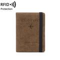 RFID-Blocking Travel Wallet / Passport Holder - Coffee