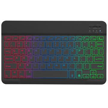 RGB-030 10-Inch Wireless Bluetooth Keyboard with RGB Backlight – Black