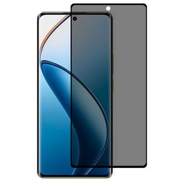 Realme 12 Pro/12 Pro+ Privacy Full Cover Tempered Glass Screen Protector - Black Edge