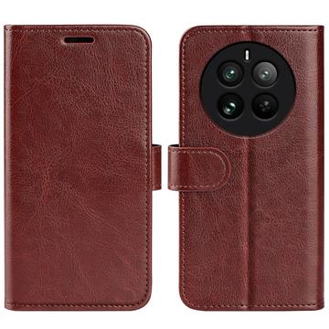 Realme 12 Pro/12 Pro+ Wallet Case with Magnetic Closure - Brown