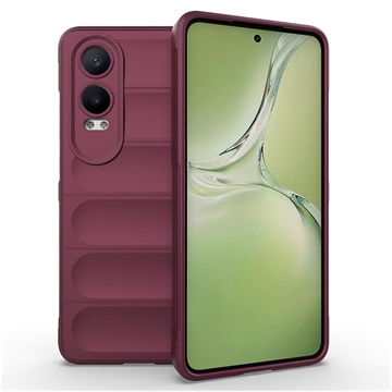 OnePlus Nord CE4 Lite/Oppo K12x Rugged TPU Case - Wine Red