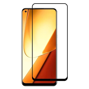 Realme 11 Rurihai Full Cover Tempered Glass Screen Protector - Black Edge