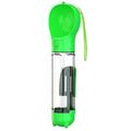 SH-01 Portable Multifunctional Dog Water Bottle with Poop Bag Dispenser - Green