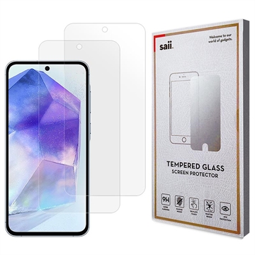 Samsung Galaxy A55 Saii 3D Premium Tempered Glass Screen Protector - 2 Pcs.