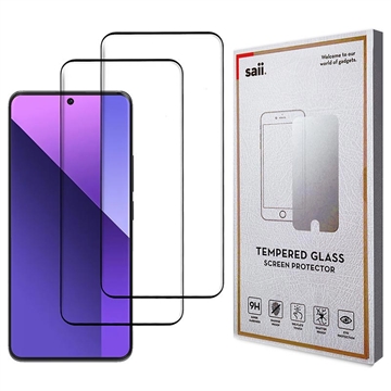 Xiaomi Redmi Note 13 Pro+ Saii 3D Premium Tempered Glass Screen Protector - 2 Pcs.