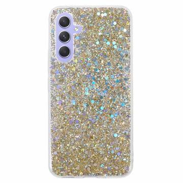 Samsung Galaxy A05s Glitter Flakes TPU Case - Gold