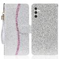 Samsung Galaxy A16 Stylish Glitter Wallet Case