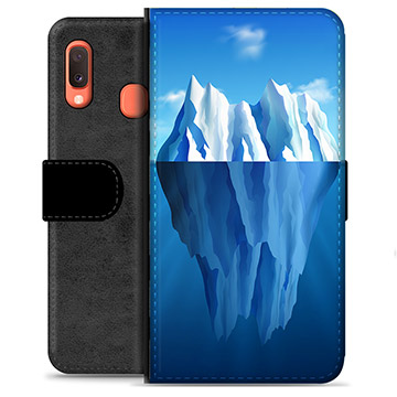 Samsung Galaxy A20e Premium Wallet Case - Iceberg