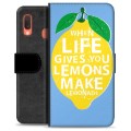 Samsung Galaxy A20e Premium Wallet Case - Lemons