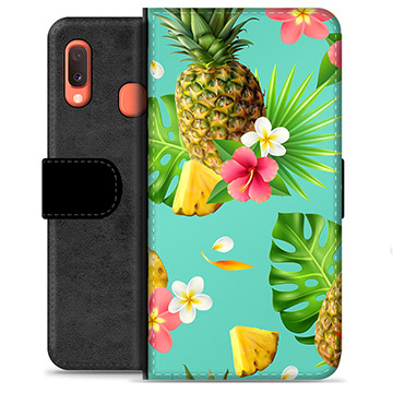 Samsung Galaxy A20e Premium Wallet Case - Summer