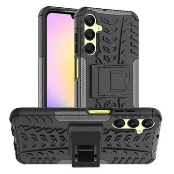 Samsung Galaxy A25 Anti-Slip Hybrid Case with Kickstand - Black