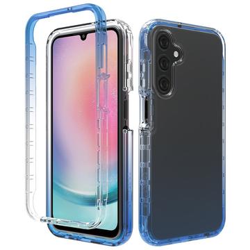 Samsung Galaxy A25 Gradient Series Hybrid Case - Blue / Transparent