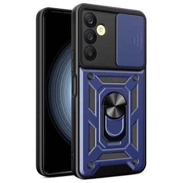 Samsung Galaxy A25 Rotary Ring Hybrid Case with Camera Shield - Blue