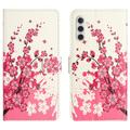 Samsung Galaxy A35 Style Series Wallet Case - Pink Flowers