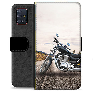 Samsung Galaxy A51 Premium Wallet Case - Motorbike