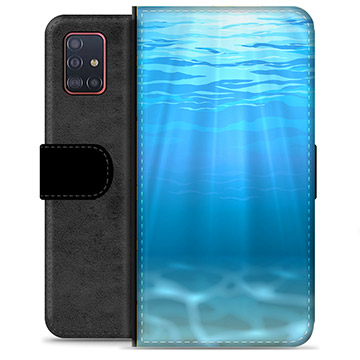 Samsung Galaxy A51 Premium Wallet Case - Sea