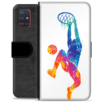 Samsung Galaxy A51 Premium Wallet Case - Slam Dunk