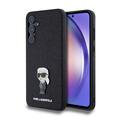 Samsung Galaxy A55 Karl Lagerfeld Fixed Glitter Metal Ikonik Case - Black