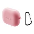 Samsung Galaxy Buds3/Buds3 Pro Silicone Case with Carabiner - Pink