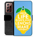 Samsung Galaxy Note20 Ultra Premium Wallet Case - Lemons